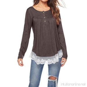 Forthery Clearance Women Shirts Long Sleeve Casual Lace Tunic Tops Blouse - B07G9KZ7NM